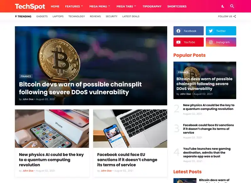 TechSpot Blogger Template