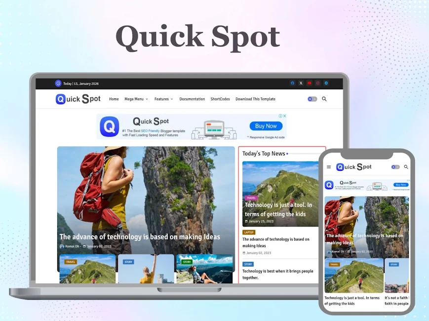 Quick Spot blogger template Quick Spot blogger template