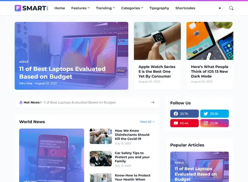SmartMag Blogger Template