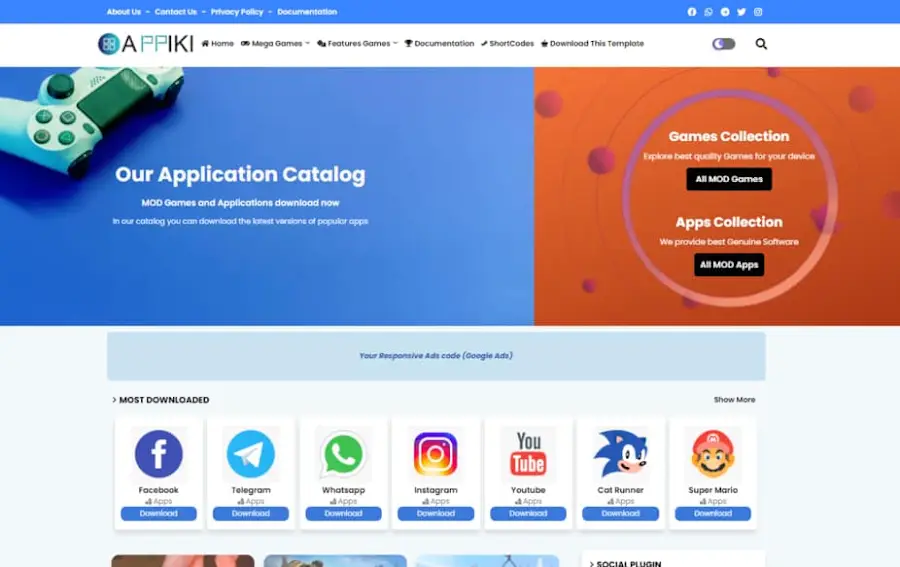 Appiki Blogger Template