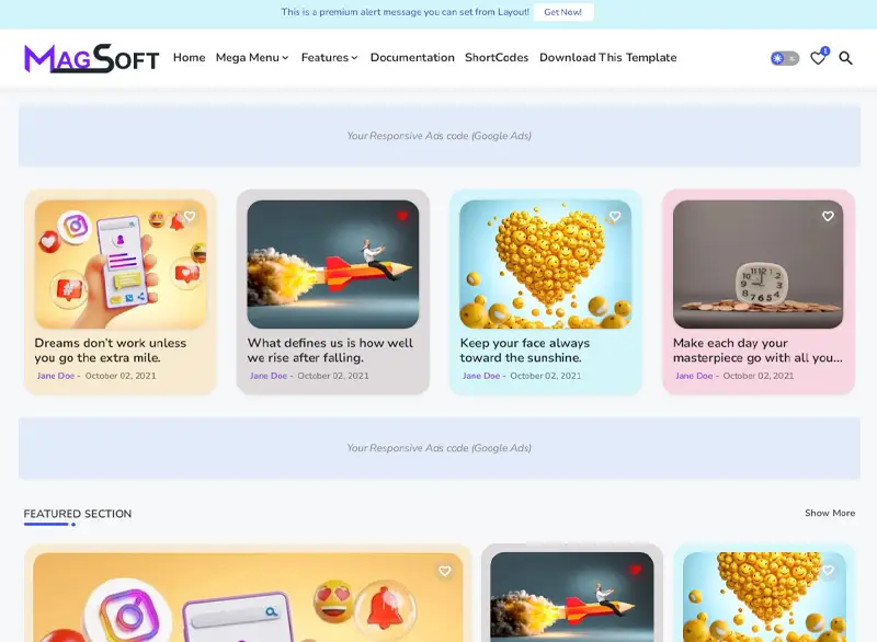 Mag Soft Blogger Template