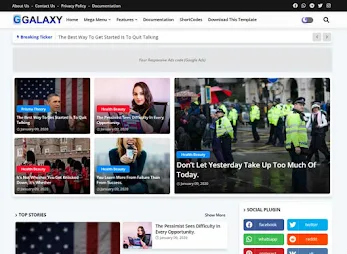 Galaxy Blogger Template