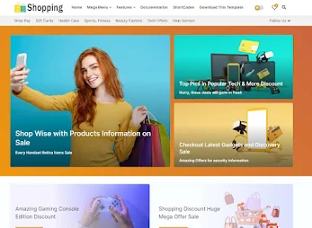 Shopping Blogger Template