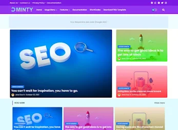 Minty Blogger Template