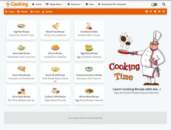 Cooking Blogger Template