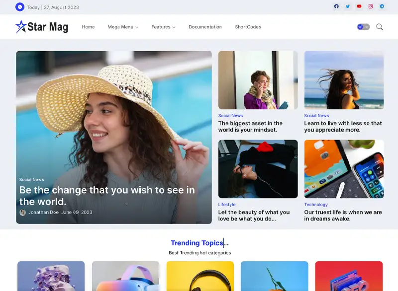 Star Mag Blogger Template