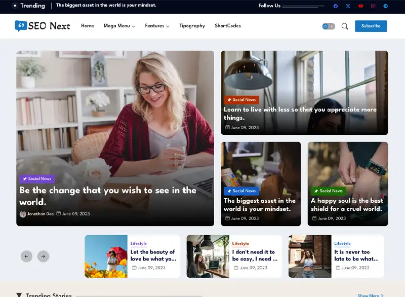 SEO Next Blogger Template